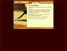 Tablet Screenshot of inkandpaper.myzen.co.uk