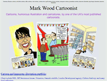 Tablet Screenshot of markwoodcartoonist.myzen.co.uk